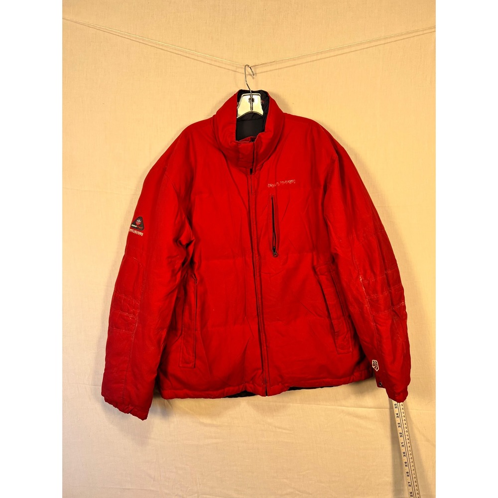 Tommy Hilfiger Performance Cold Stop Reversible Down Puffer Jacket Red Navy L